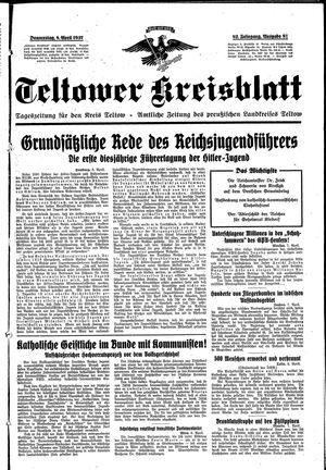 Teltower Kreisblatt vom 08.04.1937