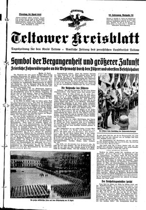 Teltower Kreisblatt on Apr 20, 1937