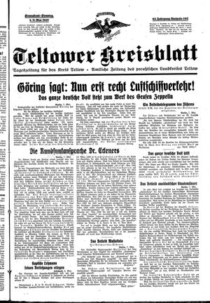 Teltower Kreisblatt vom 08.05.1937