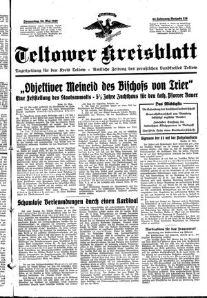 Teltower Kreisblatt vom 20.05.1937