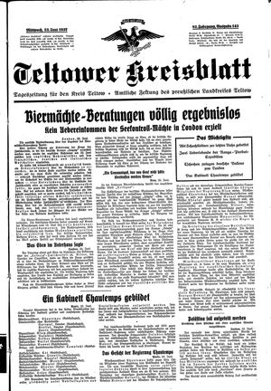 Teltower Kreisblatt vom 23.06.1937