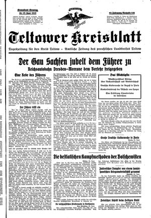 Teltower Kreisblatt vom 26.06.1937