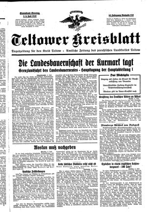 Teltower Kreisblatt vom 03.07.1937