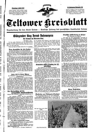 Teltower Kreisblatt vom 06.07.1937