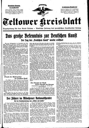 Teltower Kreisblatt vom 17.07.1937