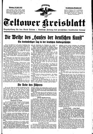 Teltower Kreisblatt vom 19.07.1937