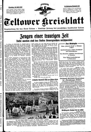 Teltower Kreisblatt vom 20.07.1937