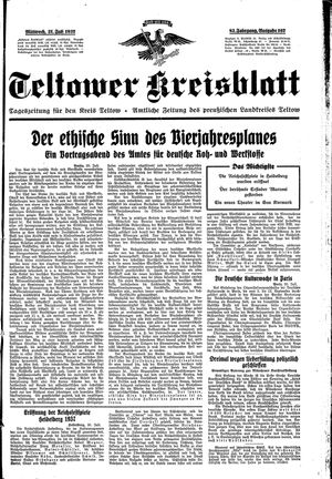 Teltower Kreisblatt vom 21.07.1937