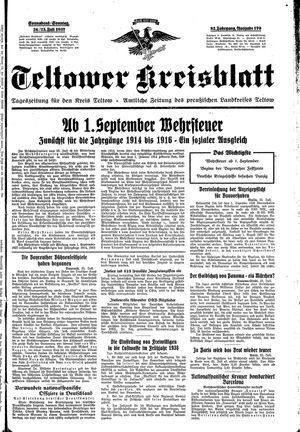 Teltower Kreisblatt vom 24.07.1937