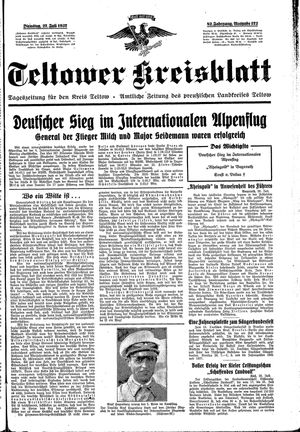 Teltower Kreisblatt vom 27.07.1937