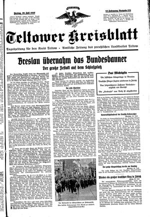 Teltower Kreisblatt vom 30.07.1937
