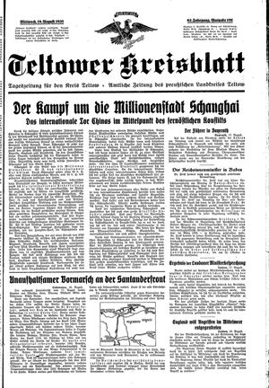 Teltower Kreisblatt vom 18.08.1937