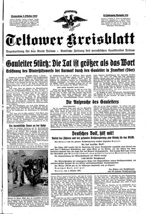 Teltower Kreisblatt vom 07.10.1937