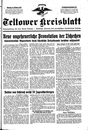 Teltower Kreisblatt vom 18.10.1937