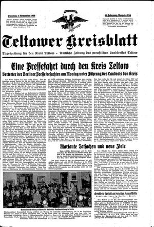 Teltower Kreisblatt vom 02.11.1937