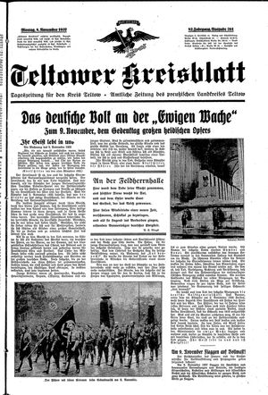 Teltower Kreisblatt vom 08.11.1937