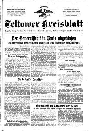 Teltower Kreisblatt vom 30.12.1937