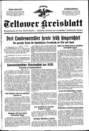 Teltower Kreisblatt on Jan 7, 1938
