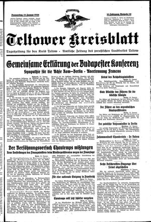Teltower Kreisblatt on Jan 13, 1938