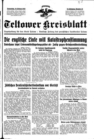 Teltower Kreisblatt vom 10.02.1938