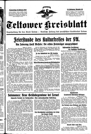 Teltower Kreisblatt vom 24.02.1938