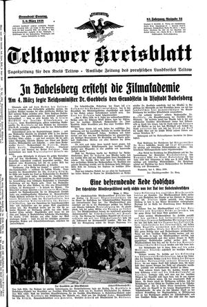 Teltower Kreisblatt on Mar 5, 1938