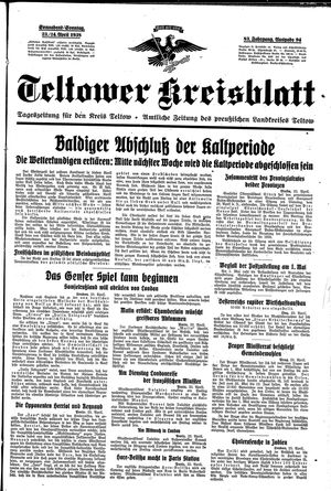 Teltower Kreisblatt on Apr 23, 1938