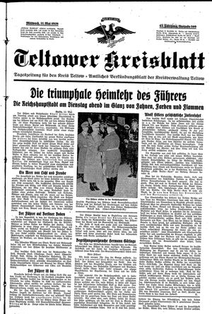 Teltower Kreisblatt on May 11, 1938
