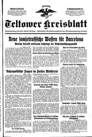 Teltower Kreisblatt vom 18.05.1938