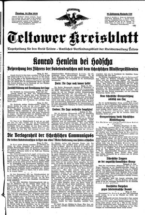 Teltower Kreisblatt vom 24.05.1938