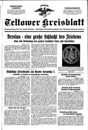 Teltower Kreisblatt vom 02.07.1938