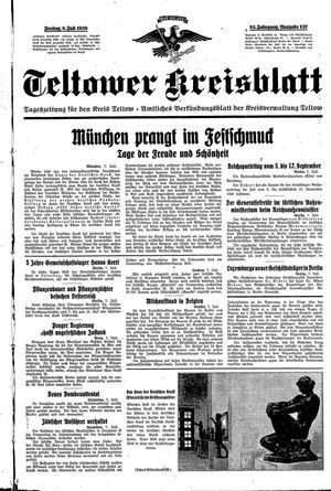 Teltower Kreisblatt on Jul 8, 1938