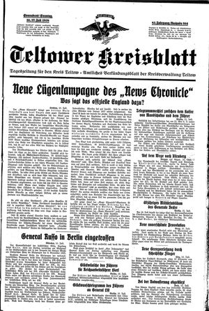 Teltower Kreisblatt vom 16.07.1938