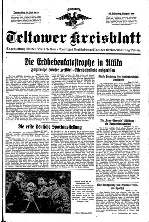 Teltower Kreisblatt vom 21.07.1938