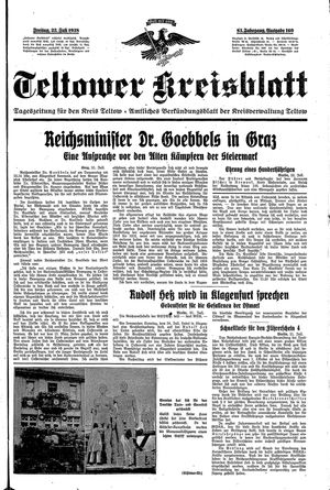 Teltower Kreisblatt on Jul 22, 1938