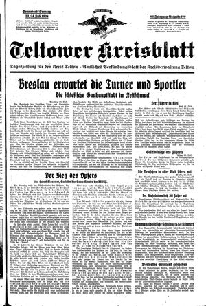Teltower Kreisblatt vom 23.07.1938