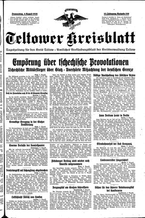 Teltower Kreisblatt vom 04.08.1938