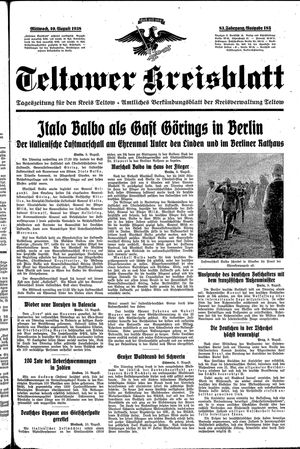 Teltower Kreisblatt vom 10.08.1938