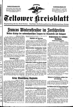 Teltower Kreisblatt vom 30.12.1938