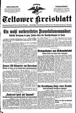 Teltower Kreisblatt on Jan 6, 1939