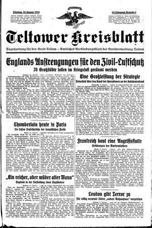 Teltower Kreisblatt on Jan 10, 1939