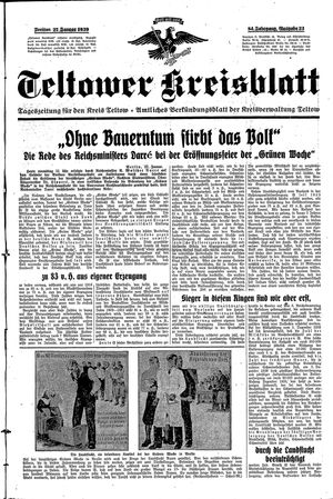 Teltower Kreisblatt on Jan 27, 1939