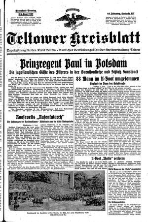 Teltower Kreisblatt vom 03.06.1939