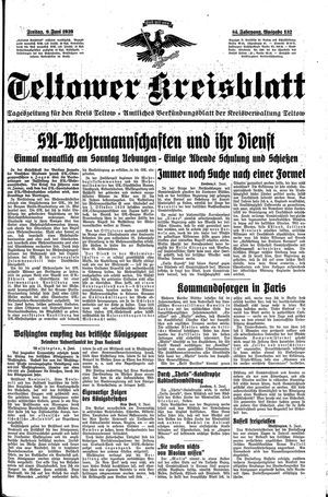 Teltower Kreisblatt vom 09.06.1939