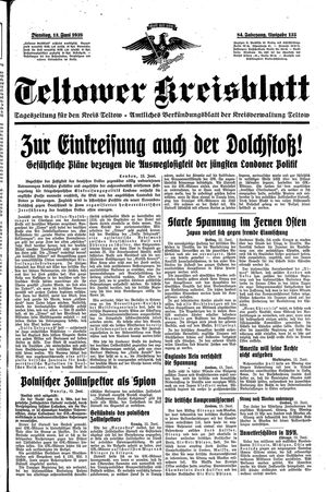 Teltower Kreisblatt vom 13.06.1939