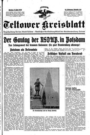 Teltower Kreisblatt vom 23.06.1939