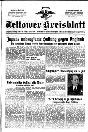 Teltower Kreisblatt vom 30.06.1939