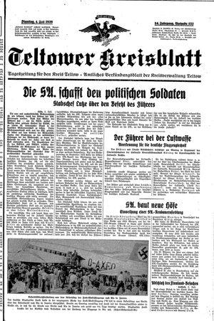 Teltower Kreisblatt vom 04.07.1939