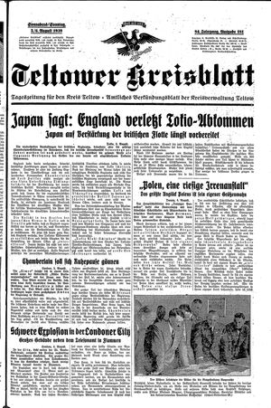 Teltower Kreisblatt vom 05.08.1939