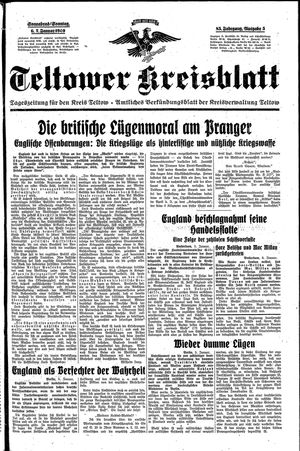 Teltower Kreisblatt vom 06.01.1940